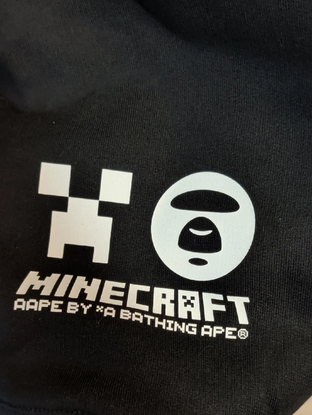 New AAPE X Minecraft Camo Black Sweatshirt - Picture 11 of 12